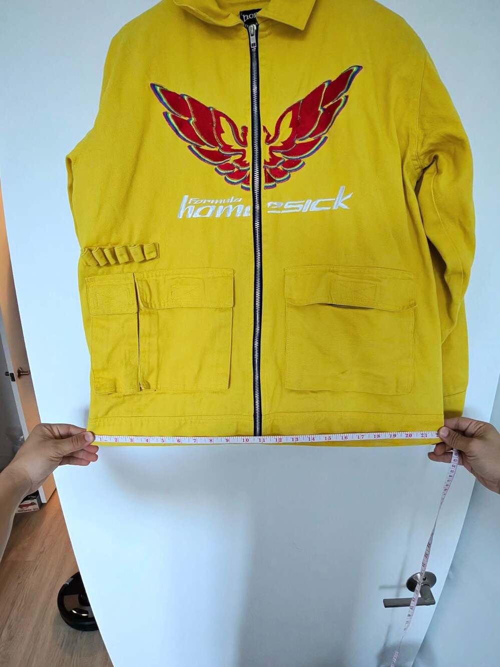 Homesick Formula Yellow Embroidered Utility Jacket Size XL - Picture 11 of 11